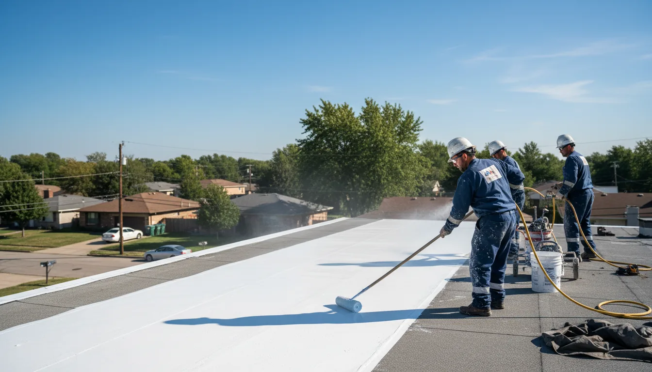 Commercial roof coating in Potts Grove, PA near me